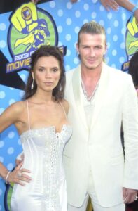 David Beckham early on hairline