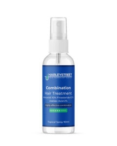 Norwood 3 finasteride, minoxidil and azelaic acid topical spray