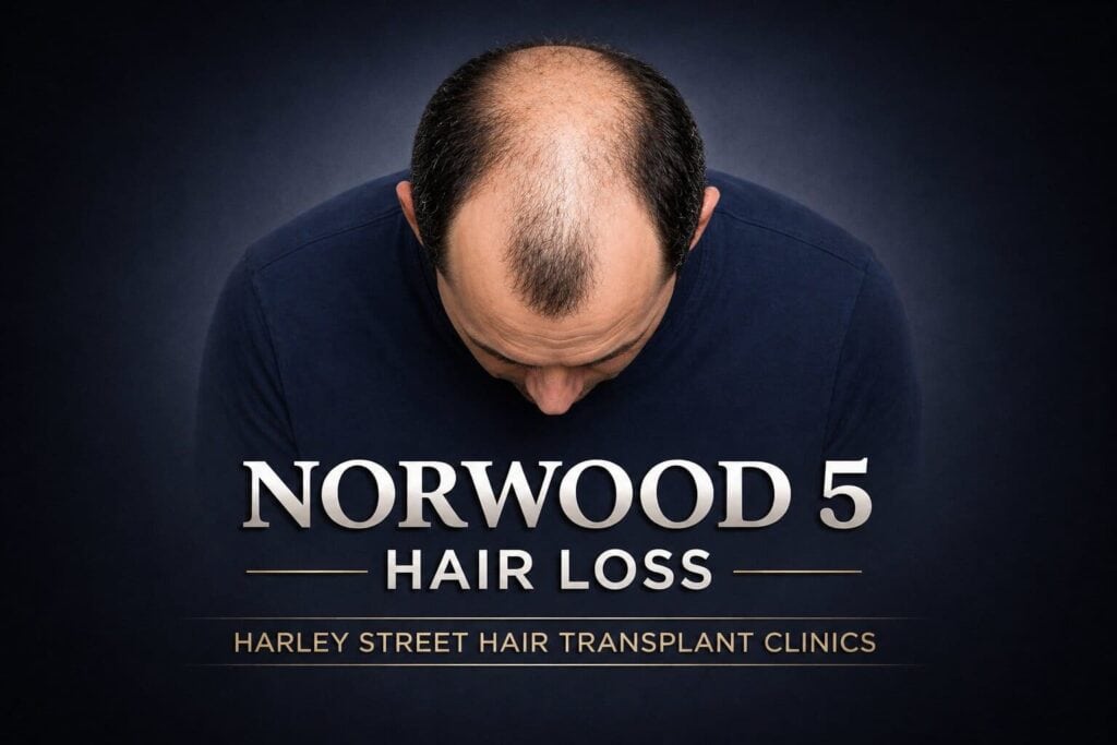 Norwood 5 on the hair loss scale