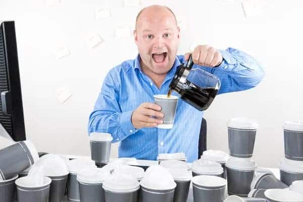 bald man with caffeine looking for caffeine shampoo