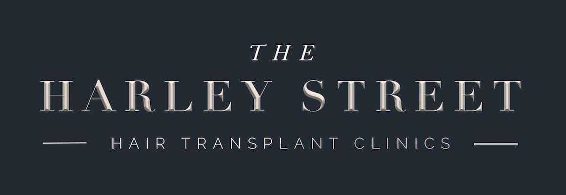 the harley street hair transplant clinics logo dark back